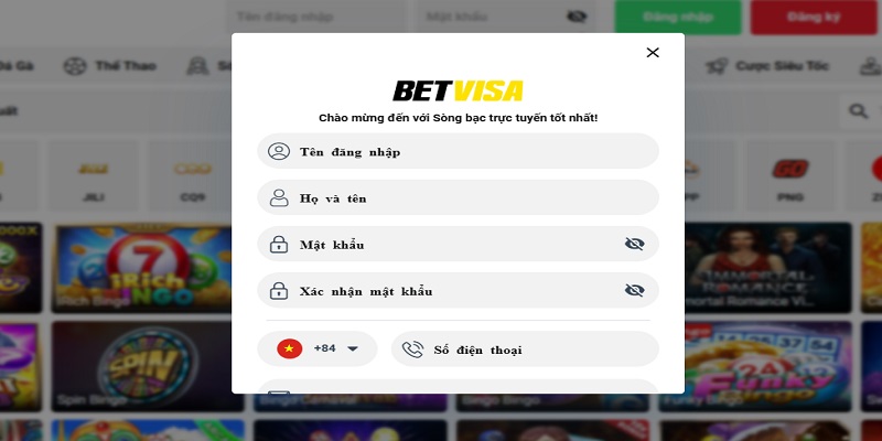 Đăng ký betvisa